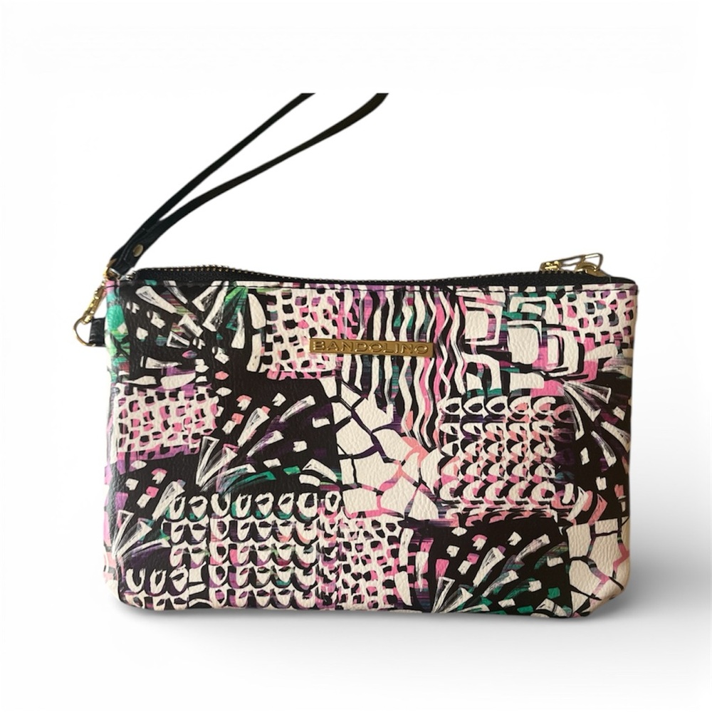 Phone Charger Bandolino Abstract Pattern Wristlet